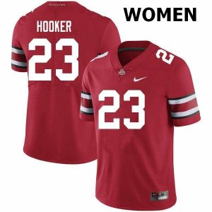 Women's Ohio State Buckeyes #23 Marcus Hooker Scarlet Nike NCAA College Football Jersey Summer LKO3744MY